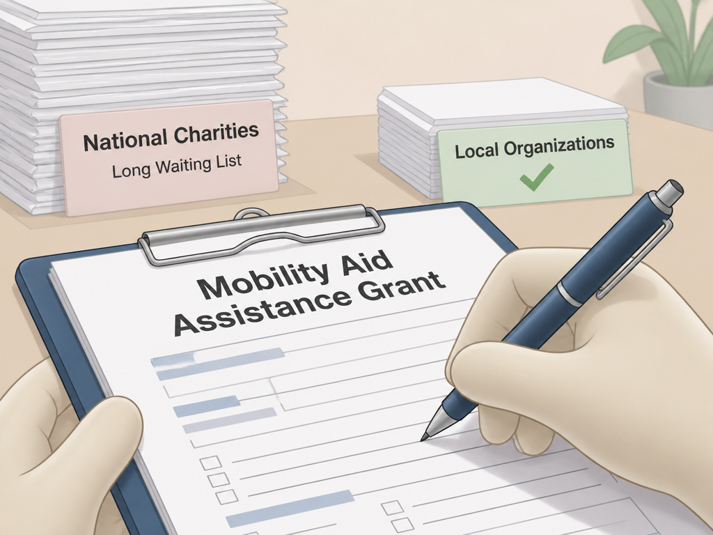 Applying for a free mobility scooter grant from local charitable organizations.