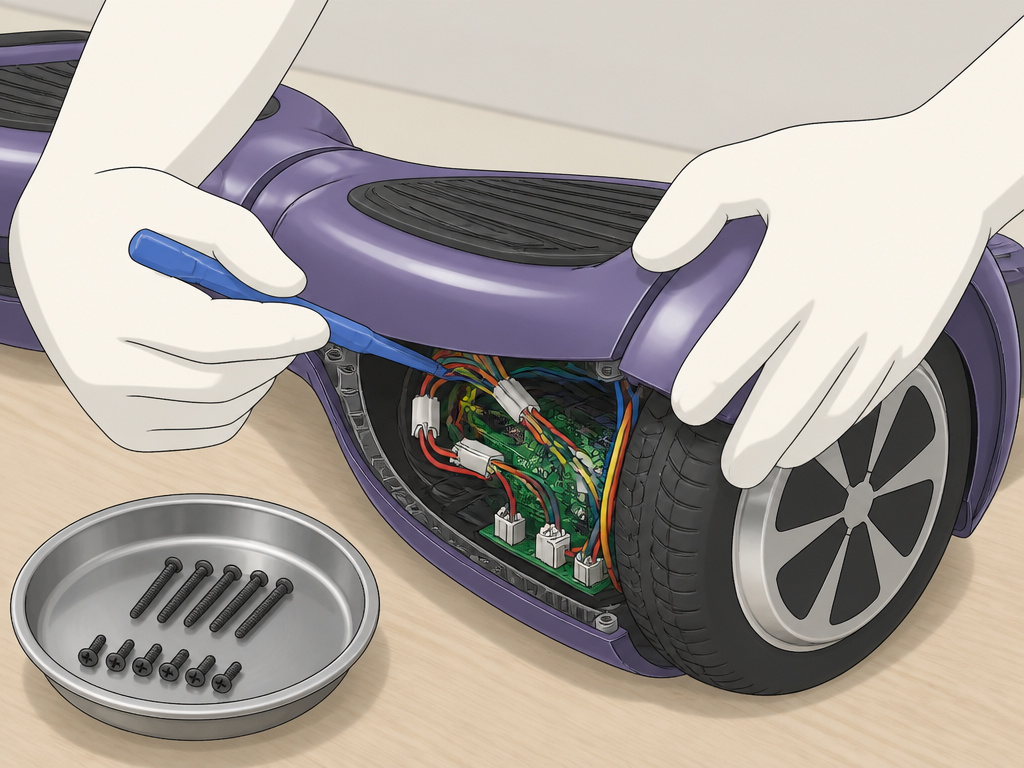 Step-by-step guide to safely disassembling a hoverboard for internal modifications