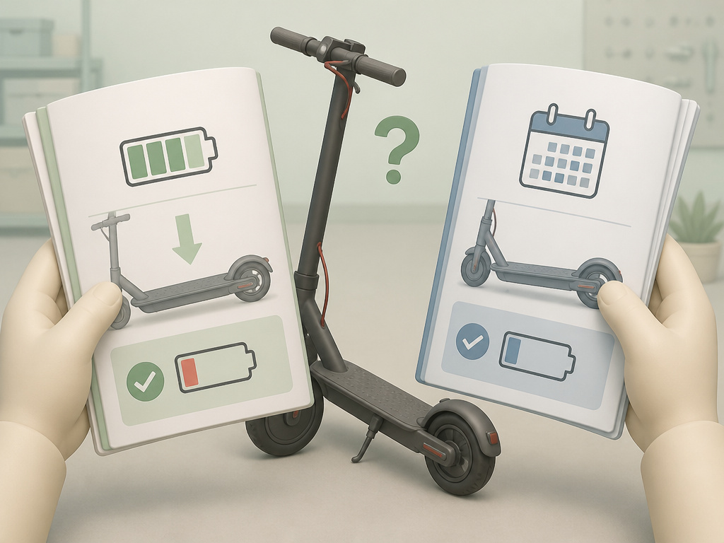 Conflicting battery care advice from two different Isinwheel scooter manuals