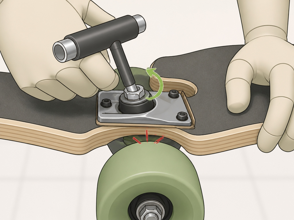 Correct versus incorrect pushing stance for a drop-through longboard beginner
