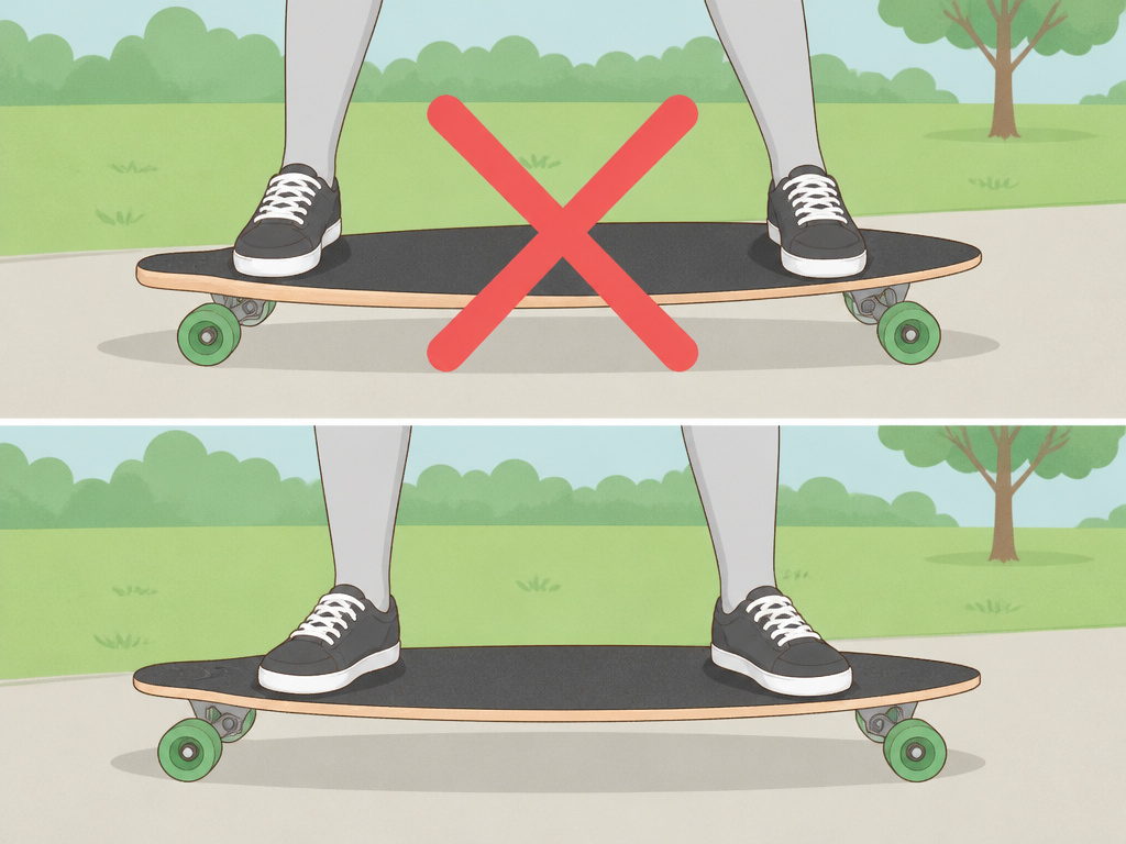 Common longboard 180 mistake of under-rotation versus correct full spin