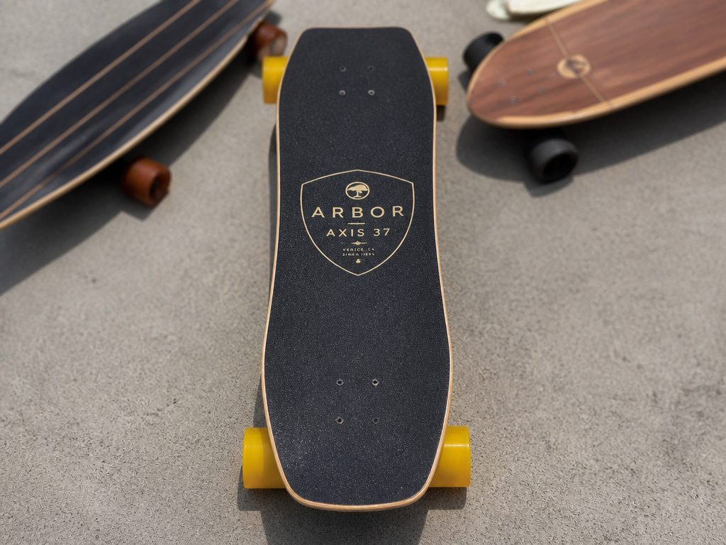 Arbor Axis 37 longboard compared to other Arbor board shapes