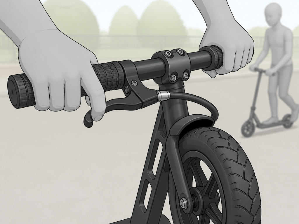 Madd Gear scooter with rear handbrake and air tire compared to basic commuter scooter