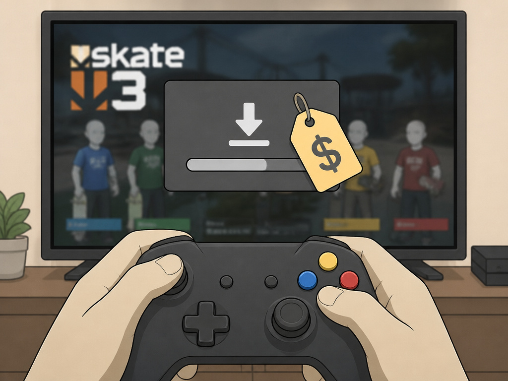 Skate 3 DLC required for local party play, a controversial feature cut.