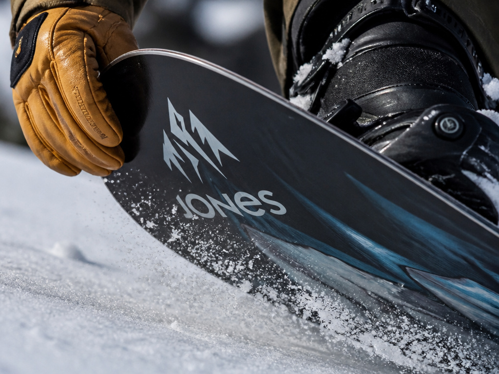 Jones Twin Sister snowboard carving edge hold on hardpack groomer