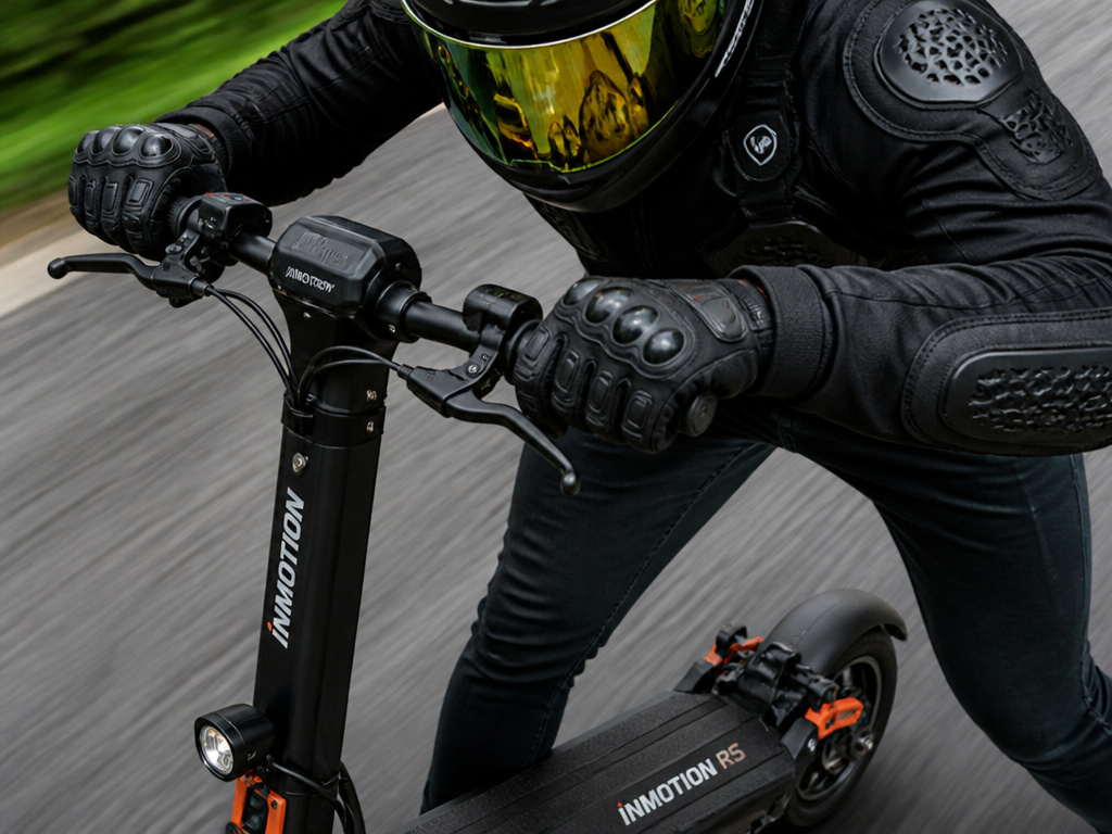 Essential motorcycle safety gear for riding an Inmotion RS scooter at 60 mph