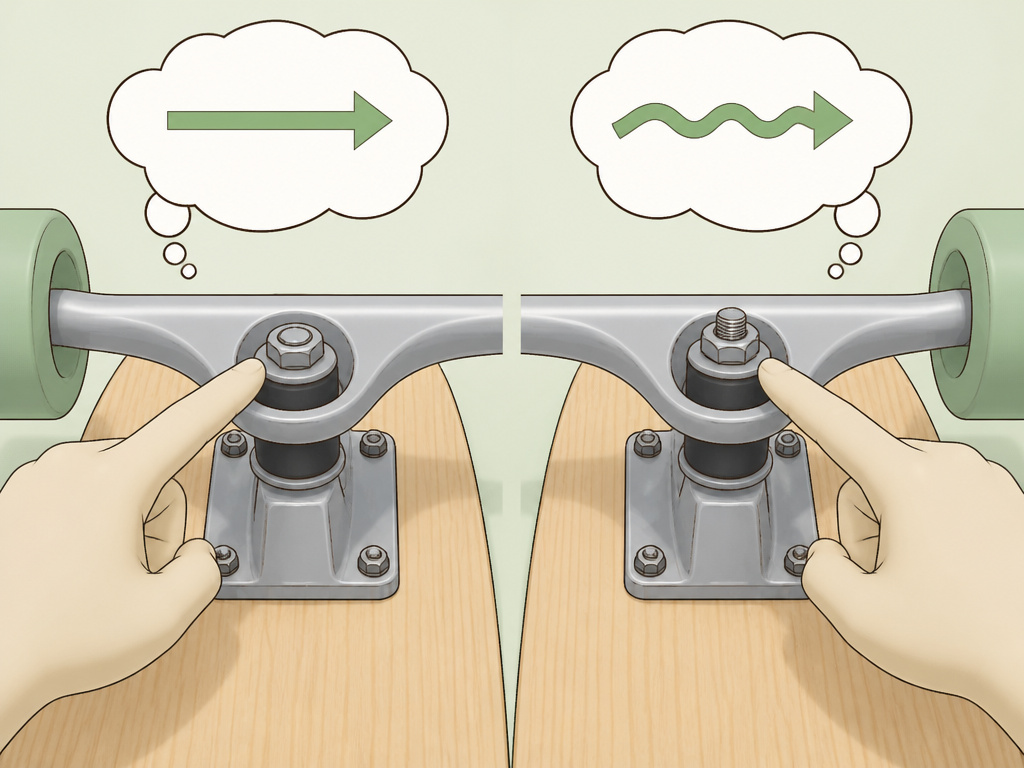 Two schools of thought on judging loose versus tight longboard truck adjustments.